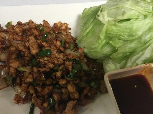 Minced Chicken Lettuce Wrap