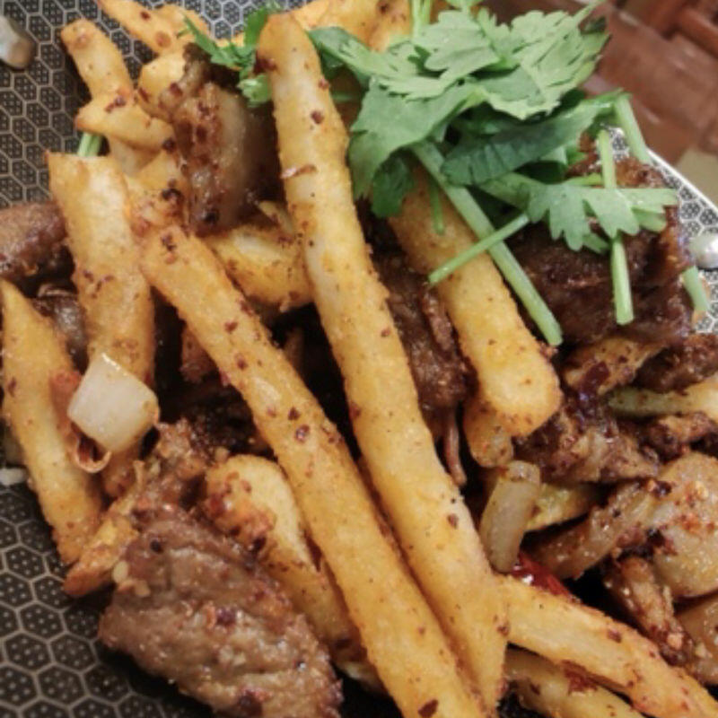 Szechuan Beef w/Dry fried Potato